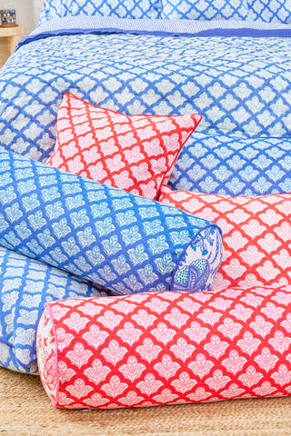 Roller Rabbit Red Jemina Bolster Pillow