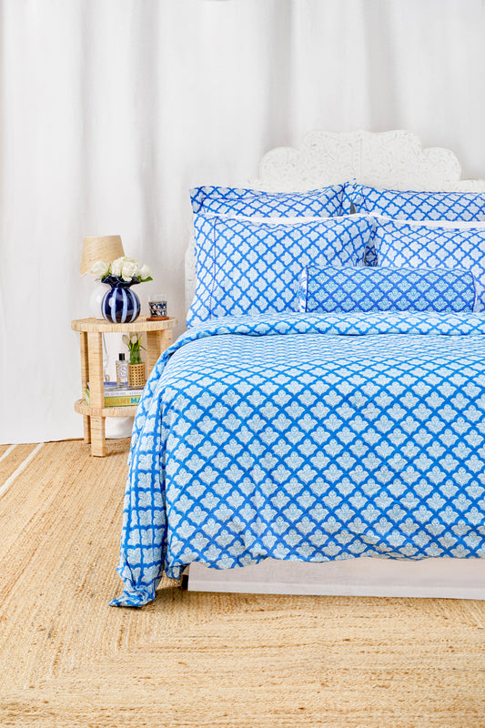 Roller Rabbit Blue Jemina Duvet Cover view 1