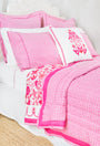 Roller Rabbit Magenta Botanica Embroidered Quilt