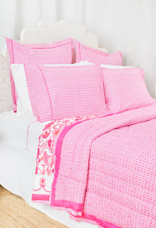 Roller Rabbit Magenta Catalina Pillowcase Set