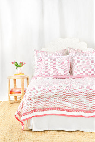 Roller Rabbit Pink Hearts Quilt