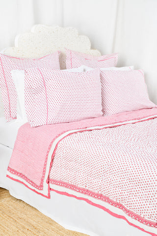 Roller Rabbit Pink Hearts Quilt