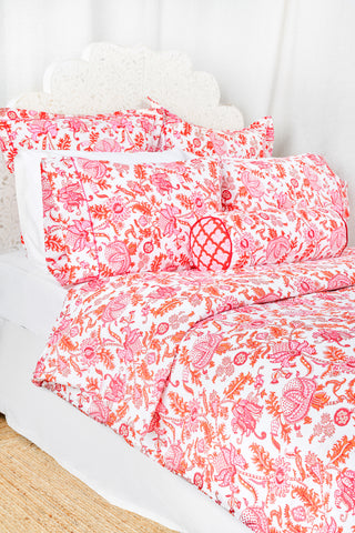 Roller Rabbit Orange Amanda Duvet Cover