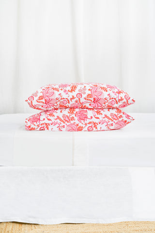 Roller Rabbit Orange Amanda Pillowcase Set