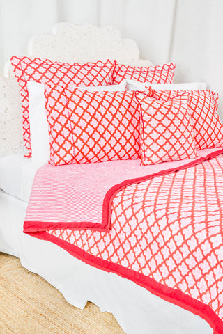 Roller Rabbit Red Jemina Quilt