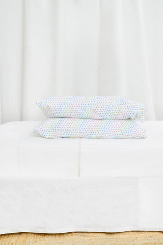 Disco Hearts Pillowcase Set with Ties