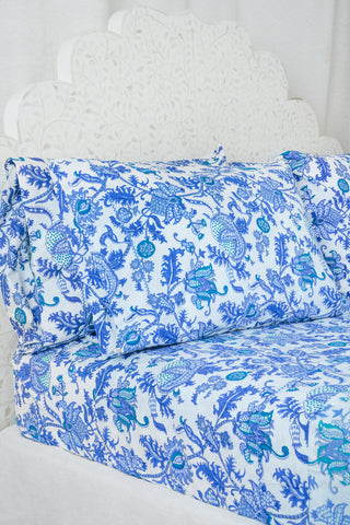 Roller Rabbit Blue Amanda Sheet Set