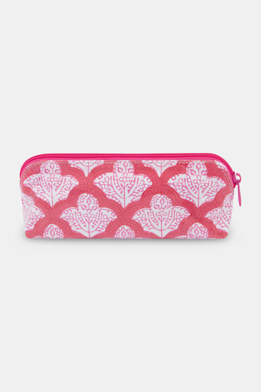 Pink Amanda Coated Makeup and Toiletry Case – The Monogrammed Home