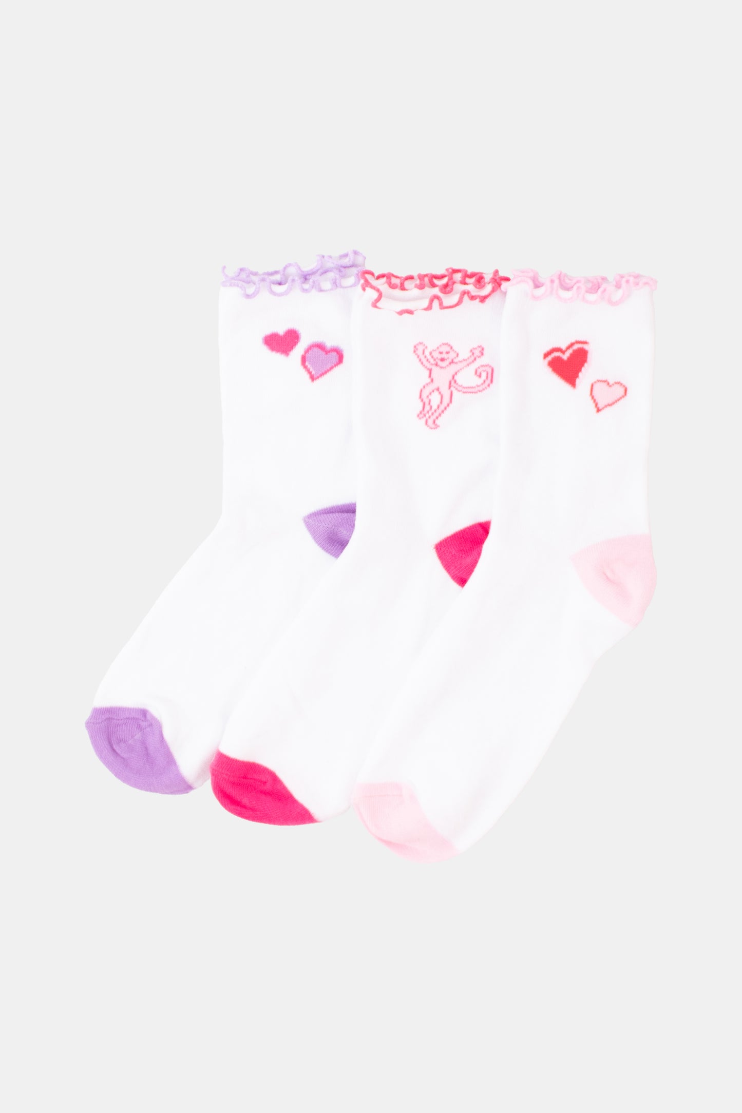 Roller Rabbit Valentines Ruffle Sock Pack