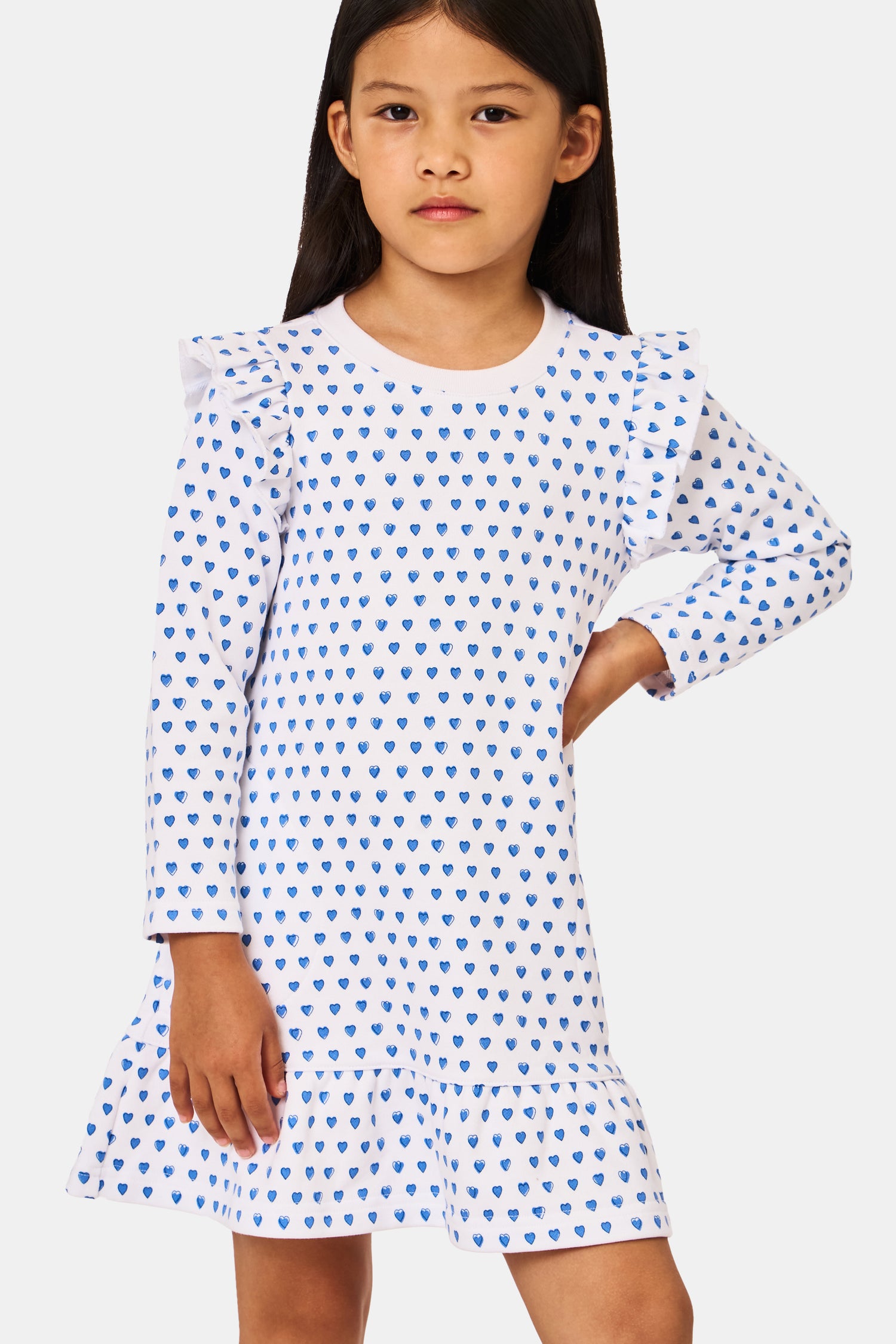 Roller Rabbit Blue Kids Hearts Isa Dress  view 2