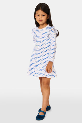 Roller Rabbit Blue Kids Hearts Isa Dress