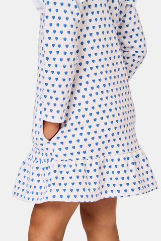 Roller Rabbit Blue Kids Hearts Isa Dress