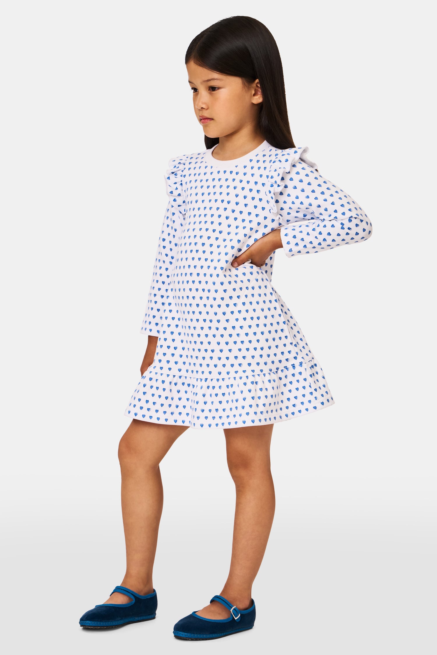 Roller Rabbit Blue Kids Hearts Isa Dress  view 4