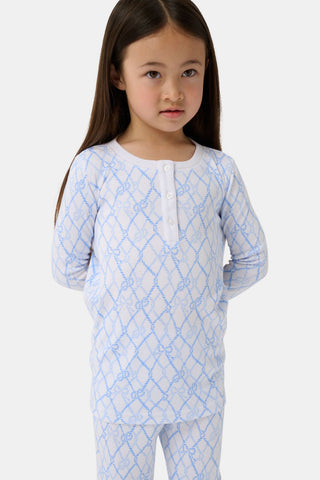Roller Rabbit White Kids Seaside Knots Juniper Pajamas