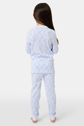Roller Rabbit White Kids Seaside Knots Juniper Pajamas