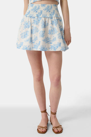 Roller Rabbit x Hill House Blue Sherwood Forrest Monkey Delphine Mini Nap Skirt