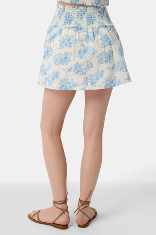 Roller Rabbit x Hill House Blue Sherwood Forrest Monkey Delphine Mini Nap Skirt