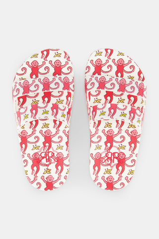 Roller Rabbit Pink Kids Monkey Pool Slides