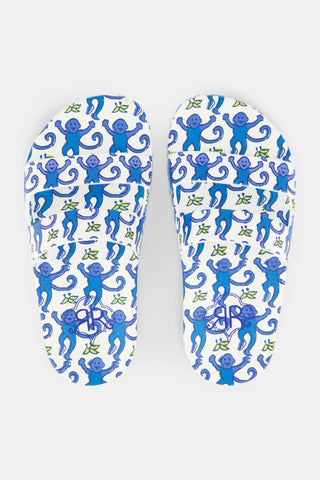 Roller Rabbit Blue Kids Monkey Pool Slides