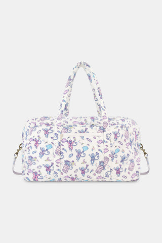 Roller Rabbit Lilac Slumber Party Quilted Weekender