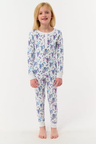 Roller Rabbit Lilac Kids Slumber Party Pajamas
