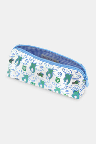 Roller Rabbit Green Green Wave Lovely Monkey Makeup Bag