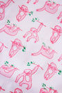 Roller Rabbit Infant Sleepy Sloth Zipper Footie Pink