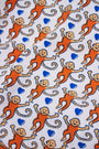 Roller Rabbit Mens Lovely Monkey Simon Pant Orange/Navy 