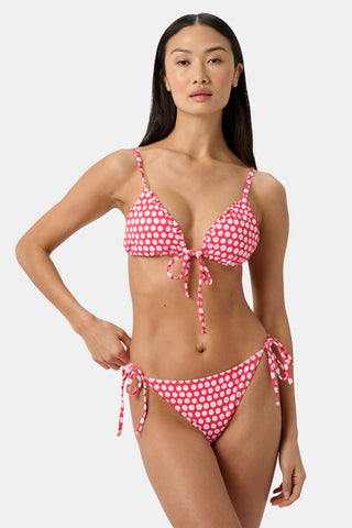 Roller Rabbit Red Starry Dot Isa Bikini Top