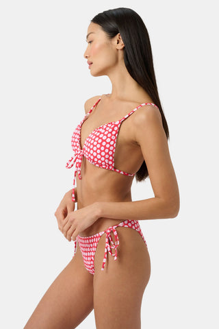 Roller Rabbit Red Starry Dot Isa Bikini Top