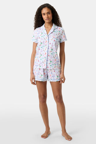 Roller Rabbit Blue Summer Club Polo Pajamas