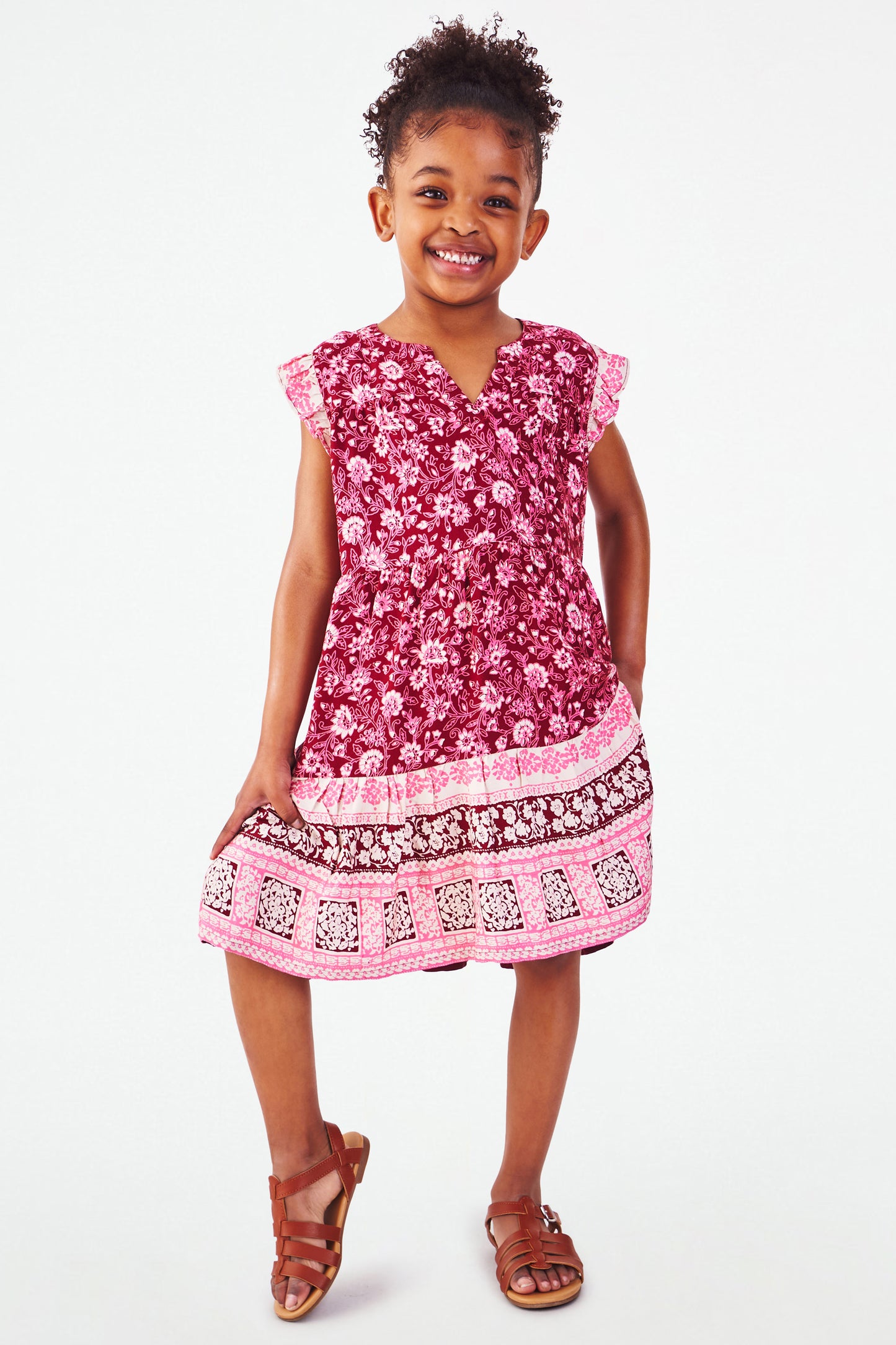 Roller Rabbit Kids Suzie Floral Patty Dress