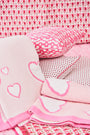 Roller Rabbit Pink Hearts Dreams Blanket