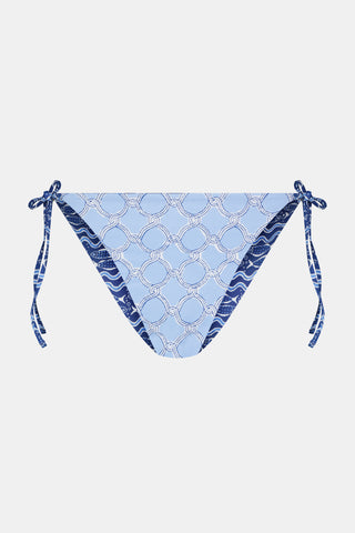 Roller Rabbit Navy/Blue Fish Stripe/Ruban Serena Bikini Bottom