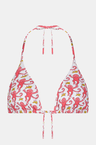 Monkey/Hearts Serena Bikini Top