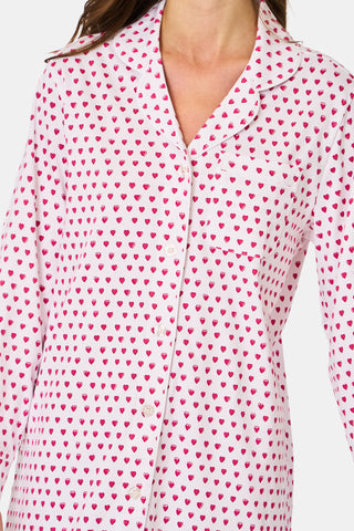 Roller Rabbit Pink Hearts Perlita Lounge Dress