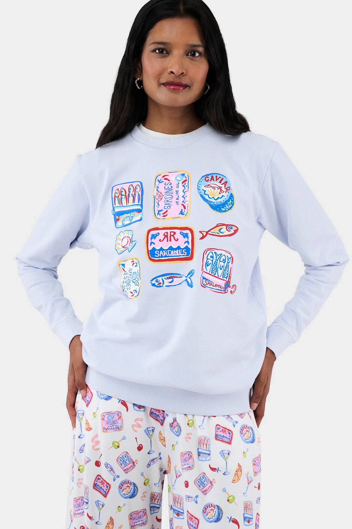 Tinned Or Twist Crewneck | ROLLER RABBIT – Roller Rabbit