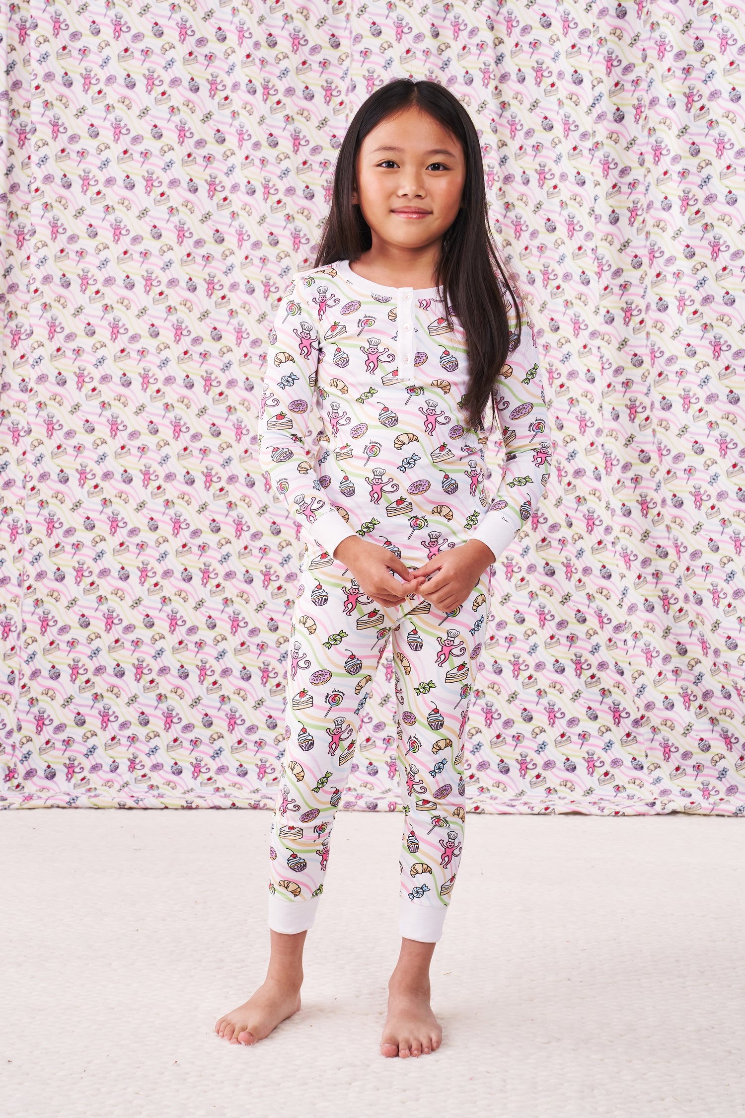 Roller Rabbit Kids Sweet Dreams Swirl Pajamas