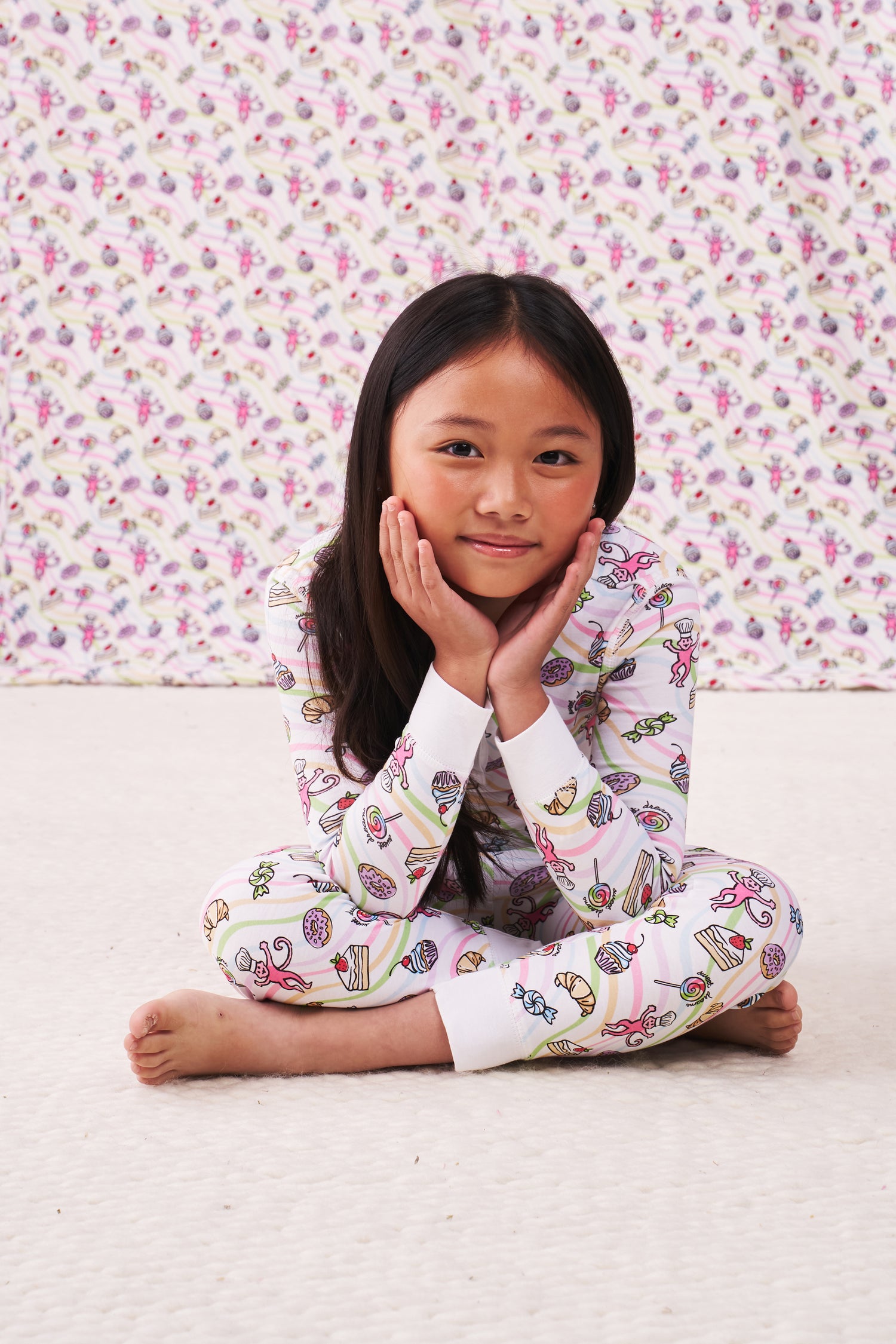 Roller Rabbit Kids Sweet Dreams Swirl Pajamas