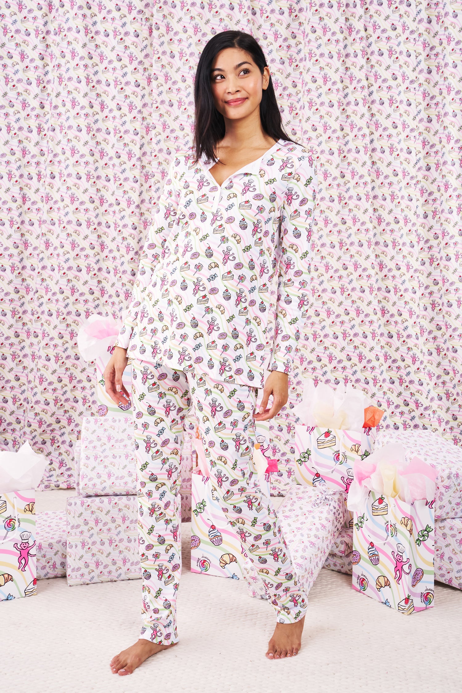 Roller Rabbit Sweet Dreams Swirl Pajamas