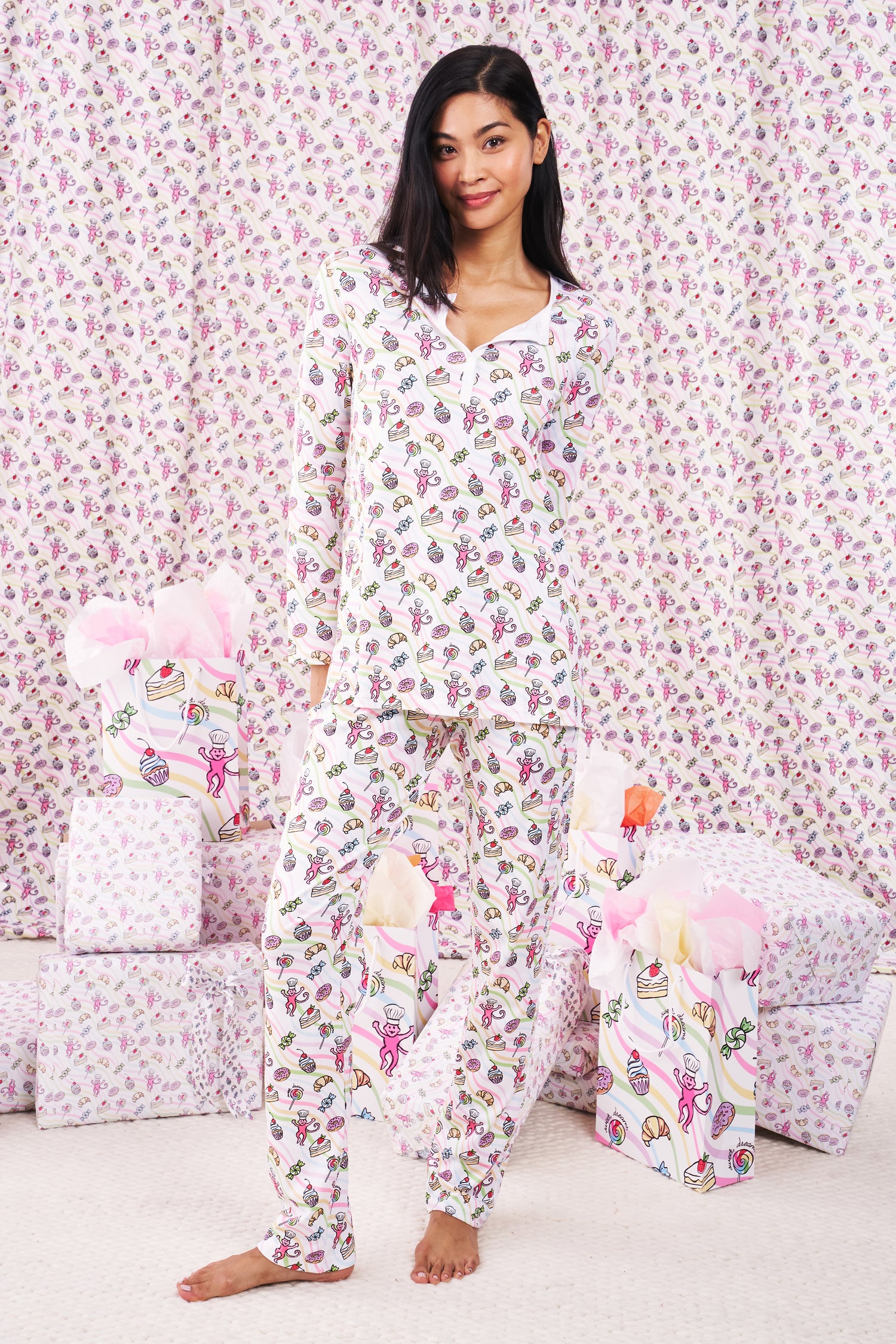 Roller Rabbit Sweet Dreams Swirl Pajamas