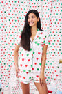 Roller Rabbit Big Holiday Hearts Polo Pajamas