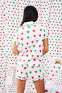 Roller Rabbit Big Holiday Hearts Polo Pajamas