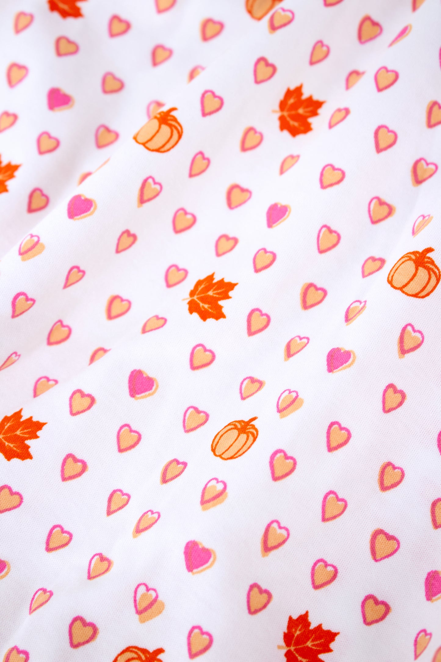 Kids Autumn Hearts Pajamas