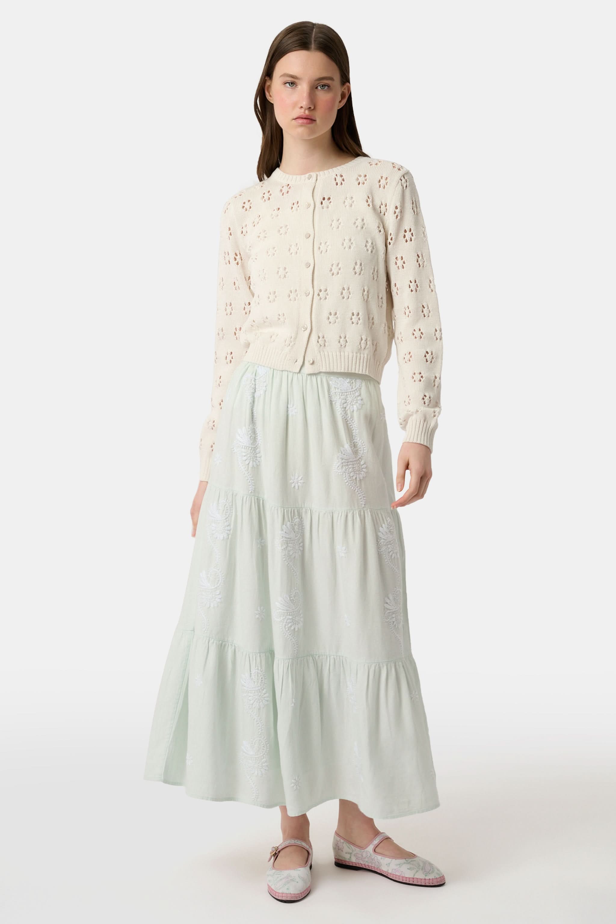 Vanna Embroidery Carlisa Skirt | Roller Rabbit
