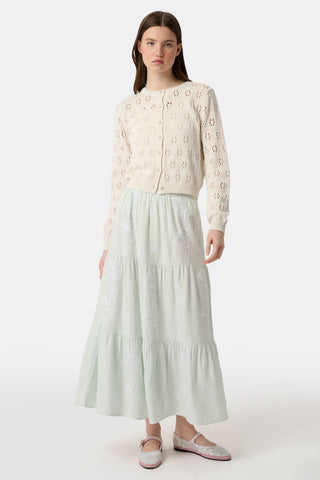 Roller Rabbit Seaglass Vanna Embroidery Carlisa Skirt