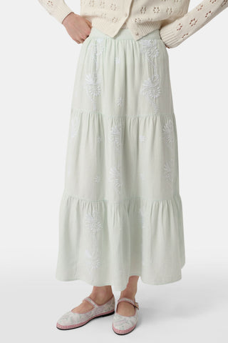Roller Rabbit Seaglass Vanna Embroidery Carlisa Skirt