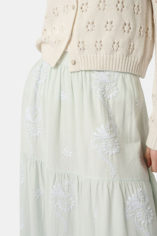 Roller Rabbit Seaglass Vanna Embroidery Carlisa Skirt