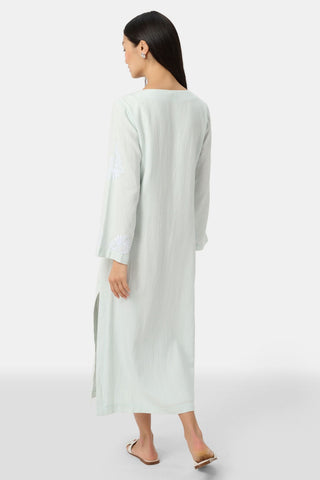 Roller Rabbit Seaglass Vanna Embroidery Rachel Caftan