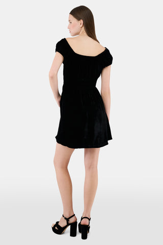 ROLLER RABBIT BLACK VELVET TILLY DRESS